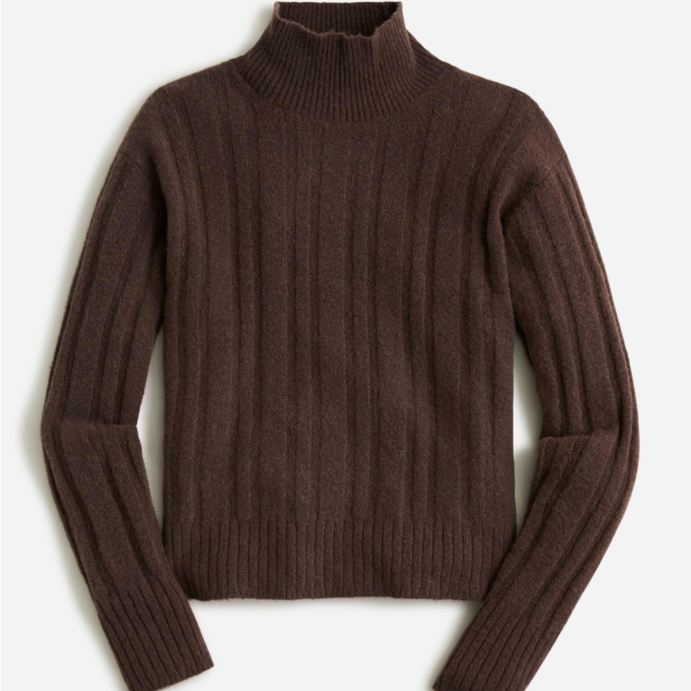 Jcrew Ribbed Mockneck Sweater